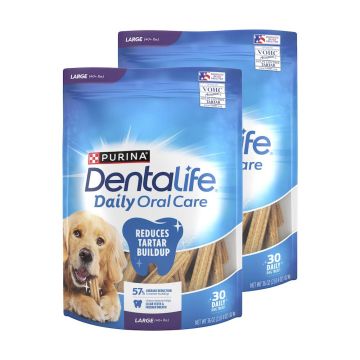 DentaLife Daily Oral Care Large Dog Chews packages