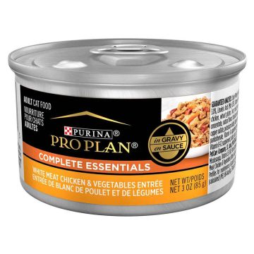 Pro Plan Complete Essentials White Meat Chicken & Vegetable in Gravy Wet Cat Food