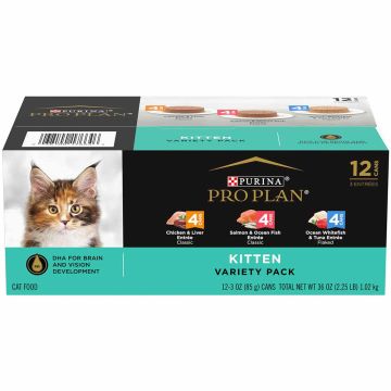 Pro Plan High Protein Wet Kitten Food Variety Pack 24 Count