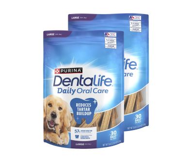 DentaLife Daily Oral Care Large Dog Chews packages