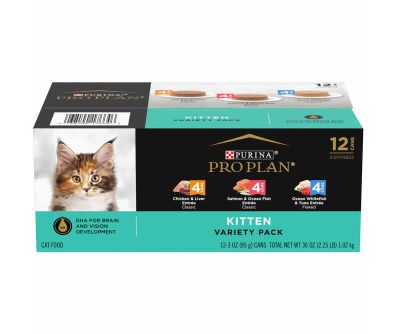 Pro Plan High Protein Wet Kitten Food Variety Pack 24 Count