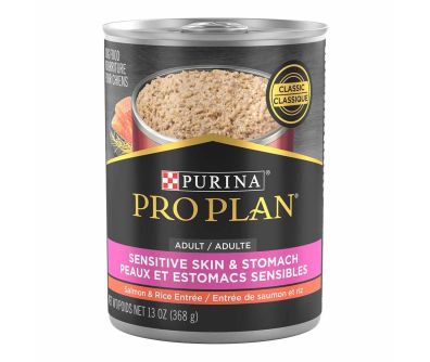 Pro Plan Sensitive Skin and Stomach Wet Dog Food Pate Salmon and Rice Entrée