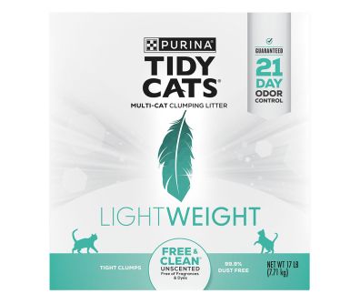 Tidy Cats LightWeight Clumping Free & Clean Cat Litter for Multiple Cats new packaging